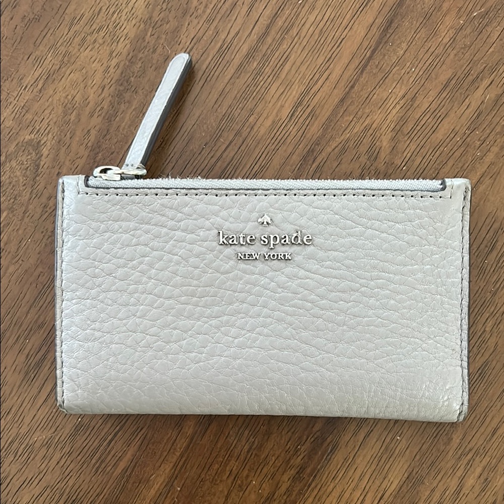 Kate Spade Silver Leather Wallet